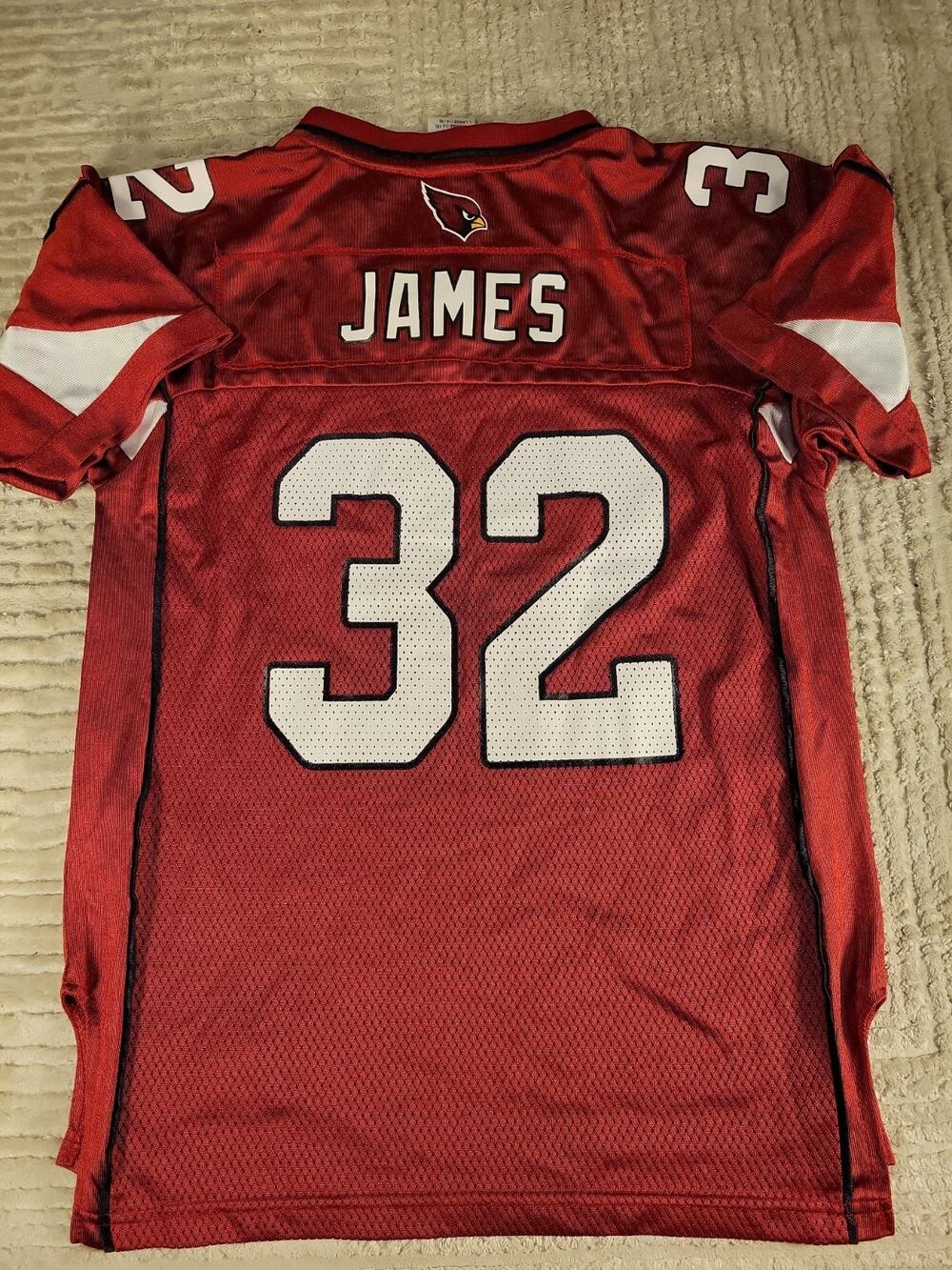 Reebok Edgerrin James Arizona Cardinals Jersey Youth Large 14-16 Football Boys